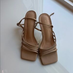 Women's Tan Strappy Sandals